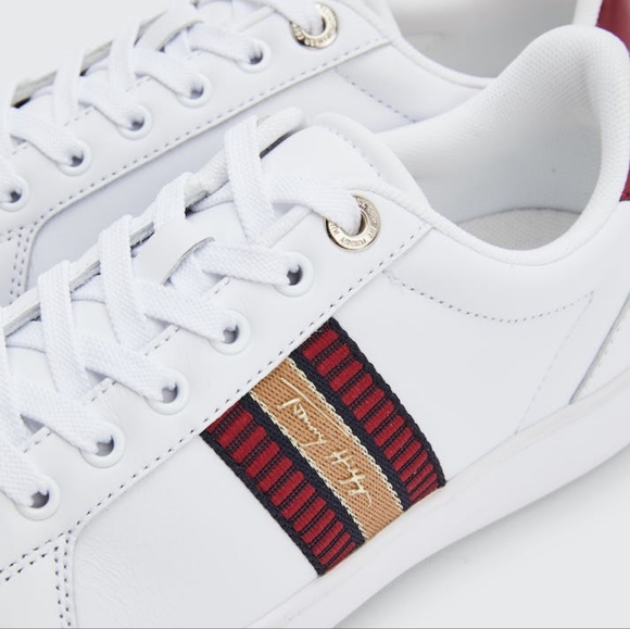 Tommy Hilfiger Women's White Sneakers - Picture 4 of 13